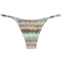 Calcinha De Biquíni Fio Dental Glittery Tie-Dye - Azul