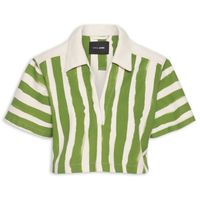 Blusa Feminina Sarja Estampa Listras - Verde