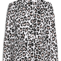 Jaqueta Feminina Puffer Estampada Com Capuz - Branco