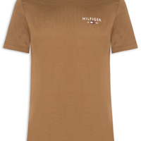 Camiseta Masculina Brand Love Small Hilfiger - Marrom
