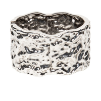 Bracelete Feminino Texturizado - Prateado