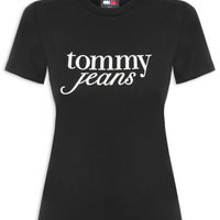 ?Camiseta Feminina Slim Essential Logo Tee Ext - Preto