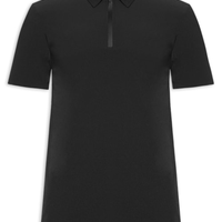 Polo Masculina Zip Comfy Men - Preto