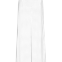 Calça Feminina Alfaiataria Risca De Giz - Branco