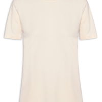 Camiseta Feminina Gola Redonda - Amarelo