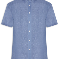 Camisa Masculina Mc Linho - Azul