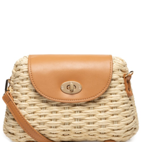 Bolsa Feminina Meia Lua Palha - Off White