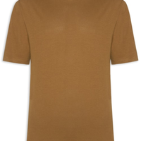 Camiseta Masculina Em Algodão Orgânico - Marrom