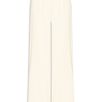 Calça Feminina Pantalona Texturizada - Amarelo