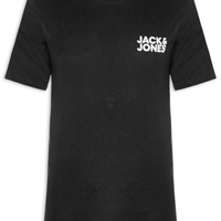 Camiseta Masculina Logo Slim Fit Em Algodão - Preto