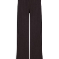Calça Feminina Pantalona Texturizada - Marrom