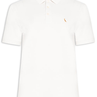 Polo Masculina Manga Curta Regular Essence - Off White
