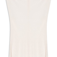 Blusa Feminina Raglan Gola Plisse - Off White