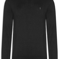 Suéter Masculino Slim Fit Crewneck Pima Cotton - Preto