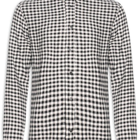 Camisa Masculina Manga Longa Xadrez Ancora - Preto