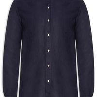 Camisa Masculina Manga Longa Linho Priest New II - Azul