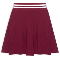 Mini Saia Com Pregas - Vermelho