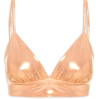 Top Carnaval Metalizado - Dourado