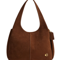 Bolsa Feminina Lana Shoulder Suede Warm - Marrom