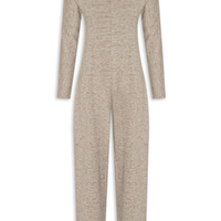 Macacão Feminino Jumpsuit Tricot Lila - Cinza
