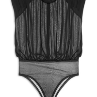 Body Com Ombreiras - Preto