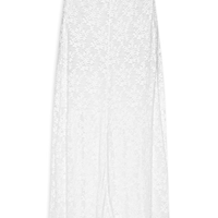 Saia Midi Em Renda - Branco
