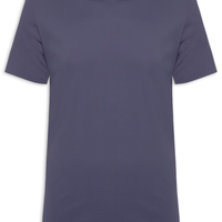 Camiseta Masculina Gola Redonda Tecnologia Caimento Perfeito - Azul