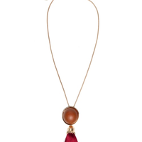 Colar Feminino Alongado Com Tassel - Dourado