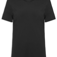 Camiseta Masculina Gola Redonda Tecnologia Caimento Perfeito - Preto