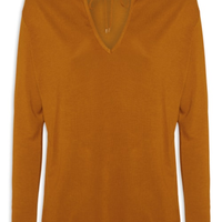 Blusa Feminina Malha Boho - Amarelo