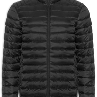 Jaqueta Masculina Puffer Básica - Preto