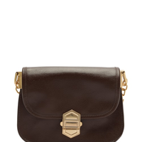 Bolsa Feminina Pequena Leather Sand - Marrom