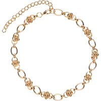 Colar Feminino Corrente Detalhada - Dourado
