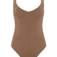Body Feminino Alças Finas Reguláveis - Marrom