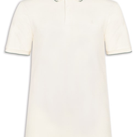 Polo Masculina Austin Com Friso - Branco