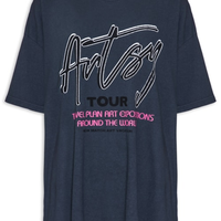 Camiseta Feminina Artsy Tour - Preto