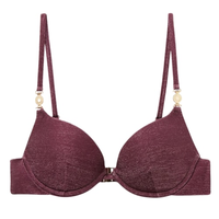 Parte De Cima De Biquíni Push-Up Golden Glow - Roxo