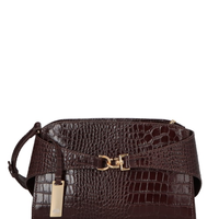 Bolsa Feminina Pequena Em Couro - Marrom