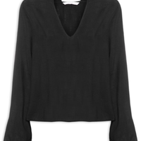 Blusa Feminina Tecido Rayon New Slub - Preto