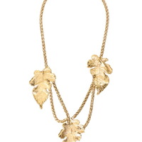 Colar Feminino Leafs I26 - Dourado