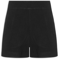 Short Recorte Diagonal Preto - Preto