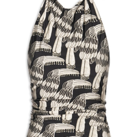 Blusa feminina Frente Única Tucanário - Preta