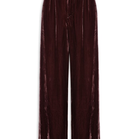 Calça Feminina Em Veludo Boho - Roxo