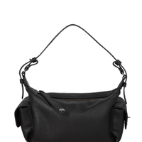 Bolsa Feminina Pequena Em Couro Campero - Preto