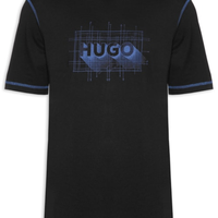Camiseta Masculina Contrast Crew Neck Nothal - Preto