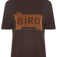Camiseta Feminina Bird BB - Marrom