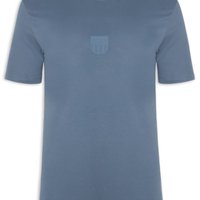 Camiseta Masculina Rubber Logo Crew Neck - Azul