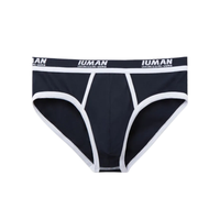 Cueca Slip Com Logotipo Em Algodão Supima - Azul