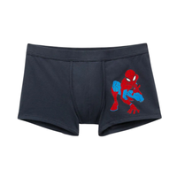 Cueca Boxer Com Estampa Marvel Homem-Aranha Em Algodão Supima - Azul