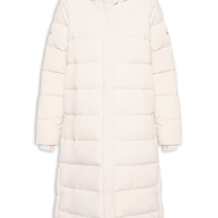 Jaqueta Feminina W Amaze Puff Long - Off White